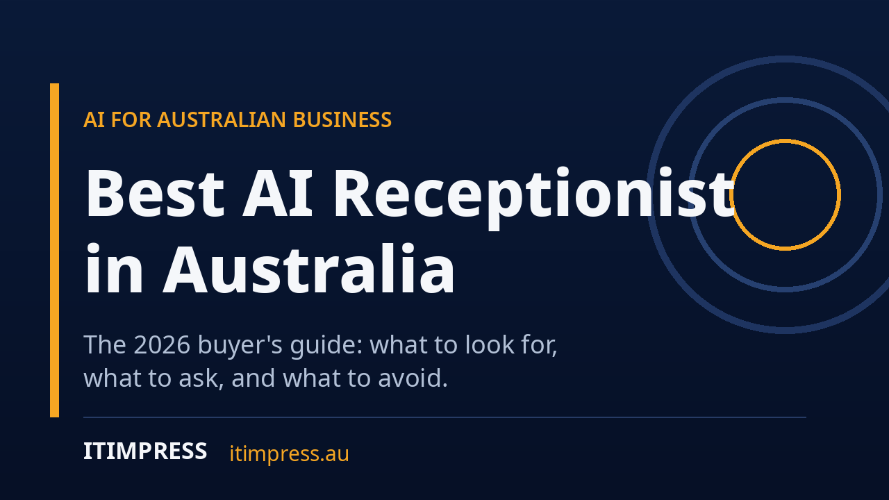 Best AI Receptionist in Australia 2026 guide cover