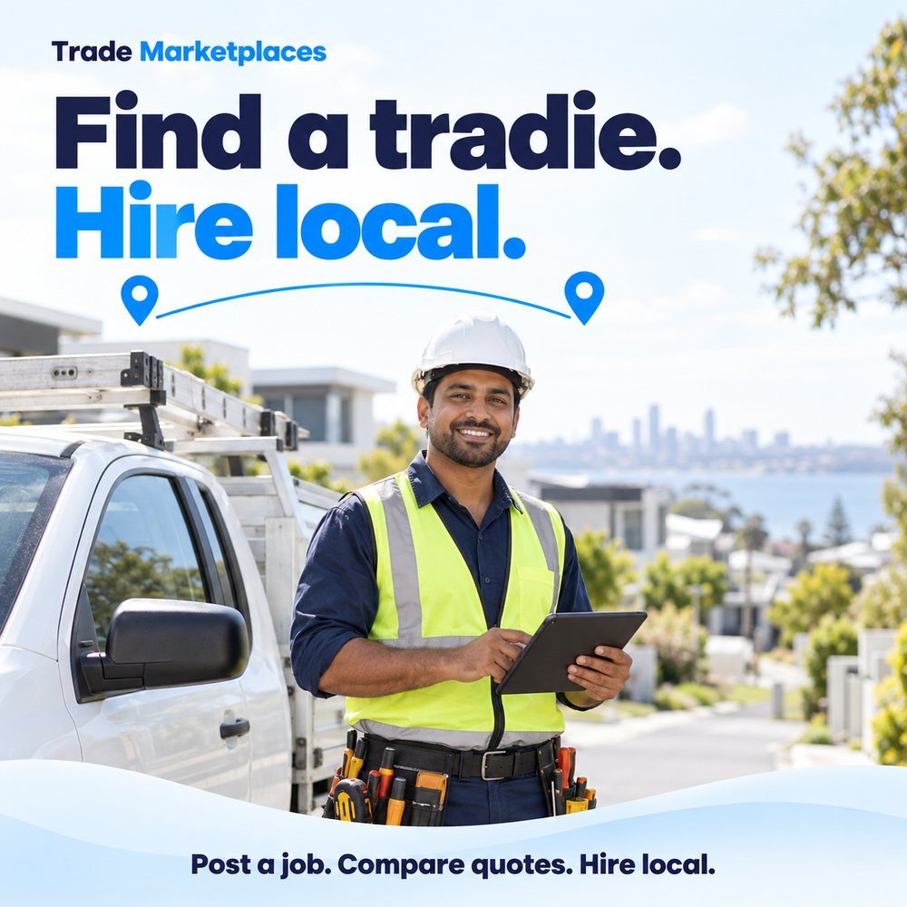 Unified trade marketplace promotional illustration