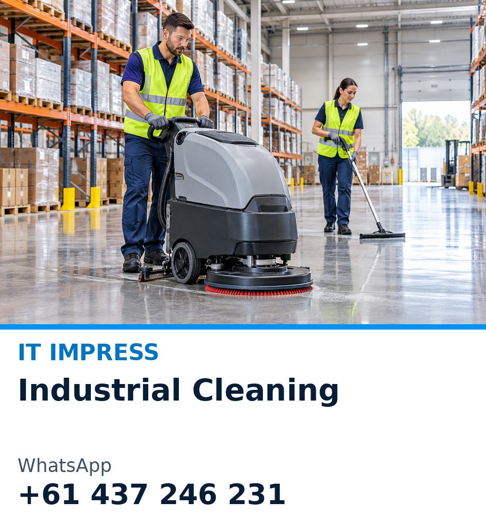 Industrial Cleaning promotional illustration