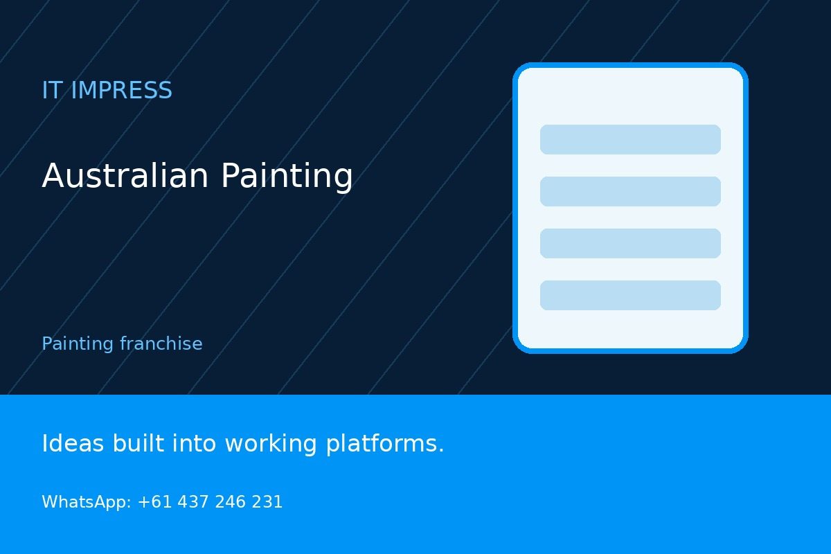 Australian Painting promotional illustration